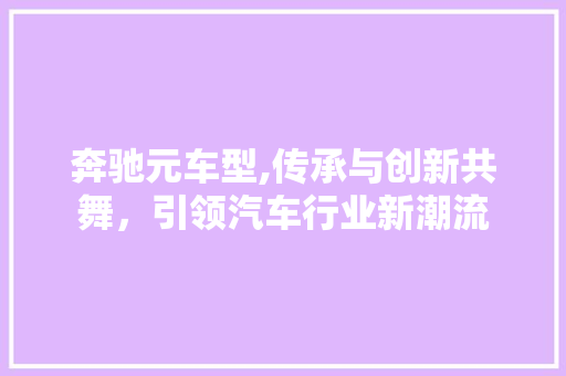 奔驰元车型,传承与创新共舞，引领汽车行业新潮流