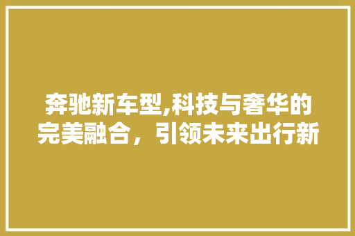 奔驰新车型,科技与奢华的完美融合，引领未来出行新潮流