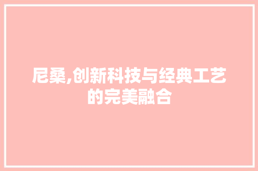尼桑,创新科技与经典工艺的完美融合