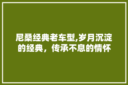 尼桑经典老车型,岁月沉淀的经典，传承不息的情怀