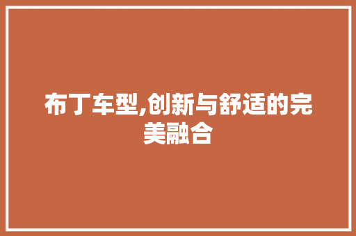 布丁车型,创新与舒适的完美融合 车灯配件