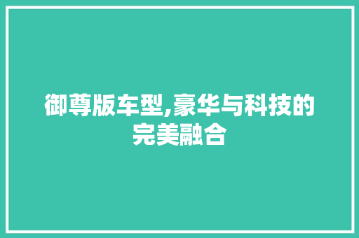 御尊版车型,豪华与科技的完美融合 蓄电池配件