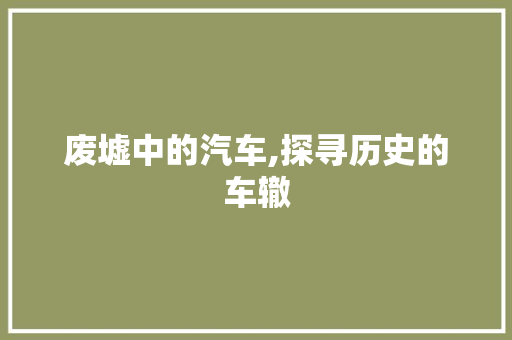 废墟中的汽车,探寻历史的车辙