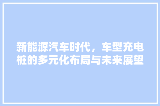 新能源汽车时代，车型充电桩的多元化布局与未来展望