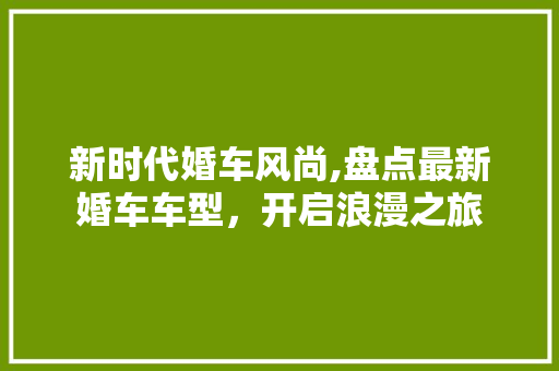新时代婚车风尚,盘点最新婚车车型，开启浪漫之旅
