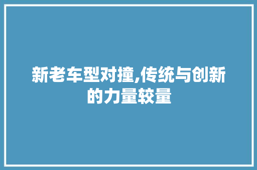 新老车型对撞,传统与创新的力量较量