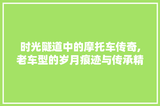 时光隧道中的摩托车传奇,老车型的岁月痕迹与传承精神