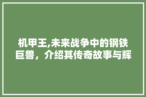 机甲王,未来战争中的钢铁巨兽，介绍其传奇故事与辉煌战绩