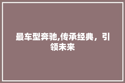 最车型奔驰,传承经典，引领未来