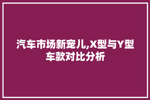 汽车市场新宠儿,X型与Y型车款对比分析