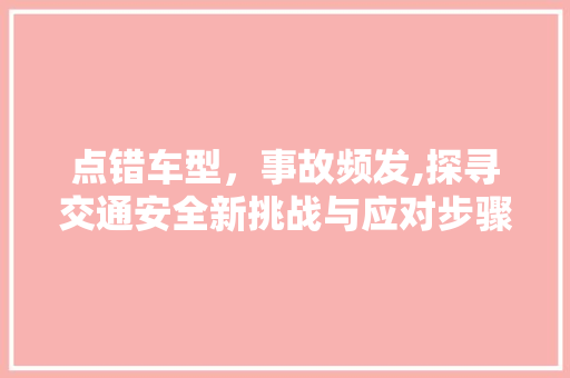 点错车型，事故频发,探寻交通安全新挑战与应对步骤
