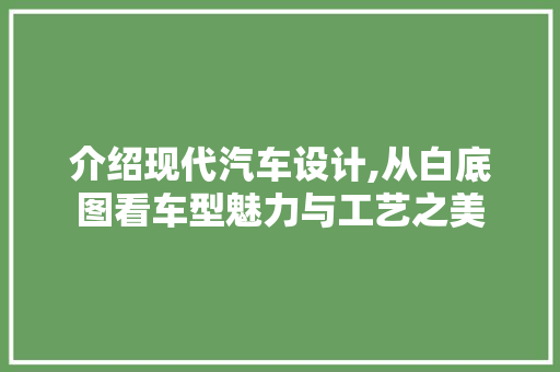 介绍现代汽车设计,从白底图看车型魅力与工艺之美