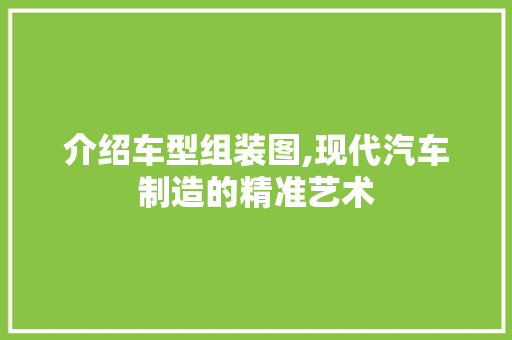 介绍车型组装图,现代汽车制造的精准艺术