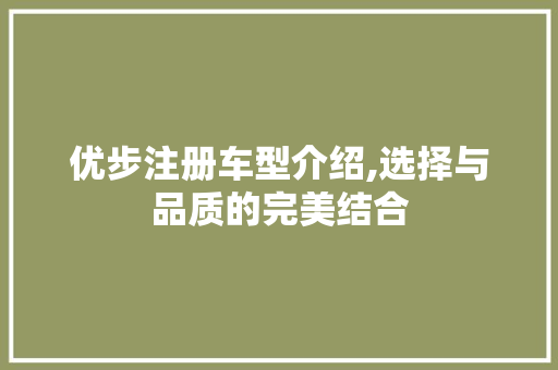 优步注册车型介绍,选择与品质的完美结合