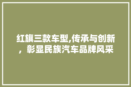 红旗三款车型,传承与创新，彰显民族汽车品牌风采