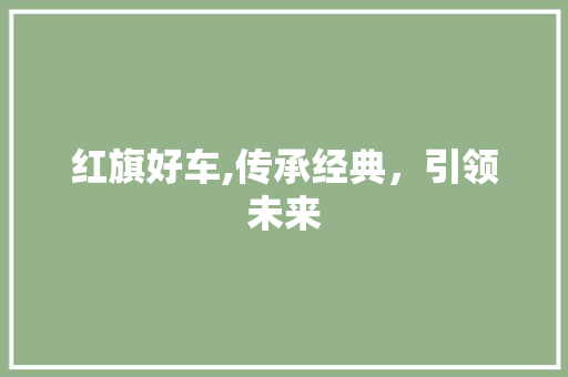 红旗好车,传承经典，引领未来