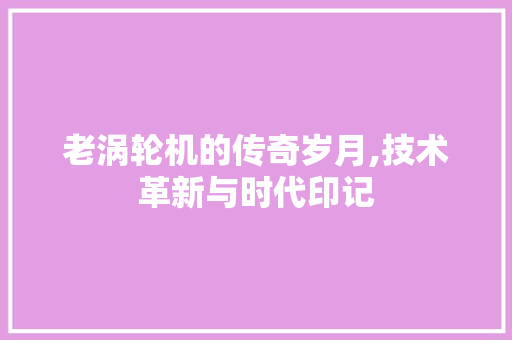 老涡轮机的传奇岁月,技术革新与时代印记