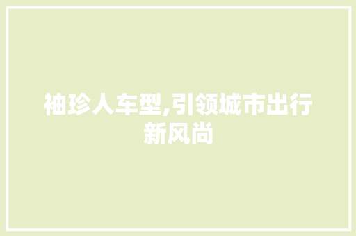 袖珍人车型,引领城市出行新风尚