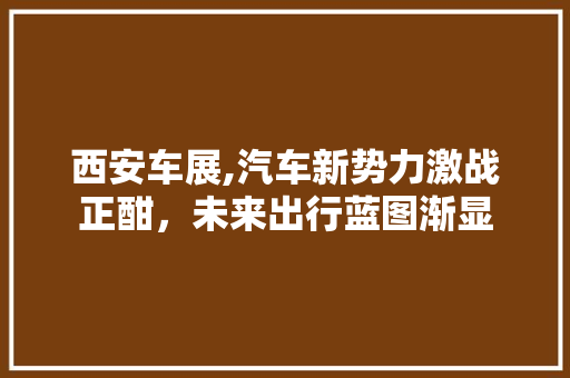 西安车展,汽车新势力激战正酣，未来出行蓝图渐显