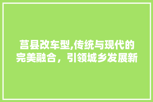 莒县改车型,传统与现代的完美融合，引领城乡发展新潮流