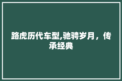 路虎历代车型,驰骋岁月，传承经典