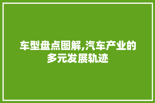 车型盘点图解,汽车产业的多元发展轨迹