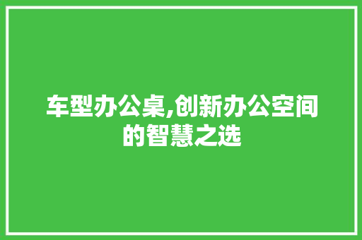 车型办公桌,创新办公空间的智慧之选