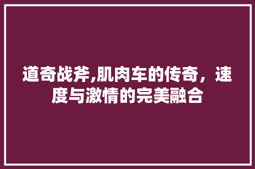 道奇战斧,肌肉车的传奇，速度与激情的完美融合 车灯配件
