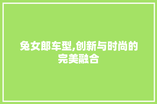 兔女郎车型,创新与时尚的完美融合
