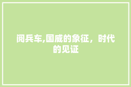 阅兵车,国威的象征，时代的见证 变速箱配件