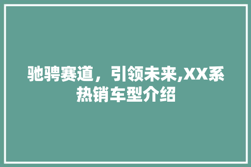 驰骋赛道，引领未来,XX系热销车型介绍