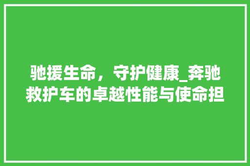 驰援生命，守护健康_奔驰救护车的卓越性能与使命担当