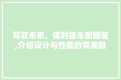 驾驭未来，保时捷车型图鉴,介绍设计与性能的完美融合
