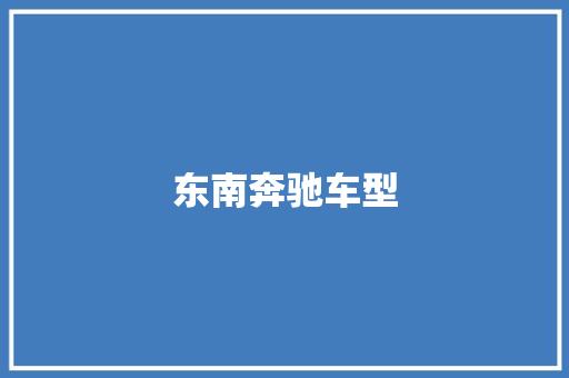 东南奔驰车型
