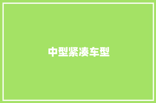 中型紧凑车型