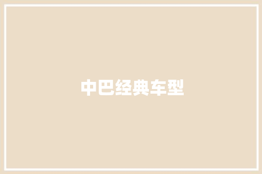中巴经典车型