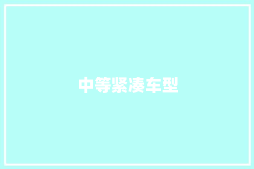 中等紧凑车型