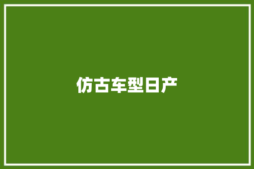 仿古车型日产