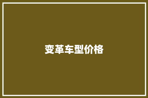 变革车型价格 车灯配件