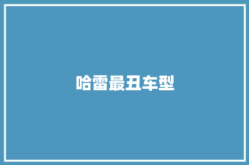 哈雷最丑车型