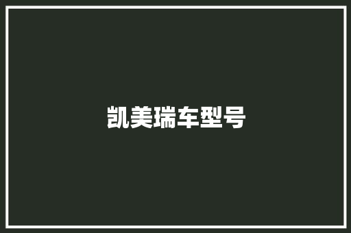 凯美瑞车型号