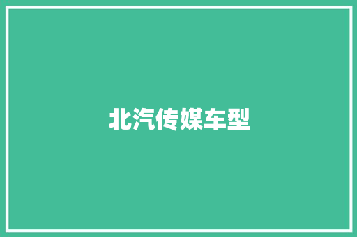 北汽传媒车型