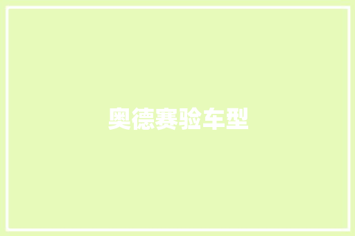 奥德赛验车型