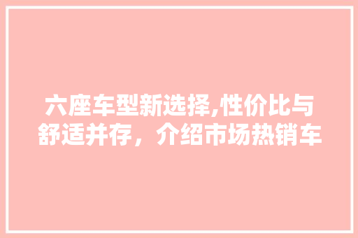 六座车型新选择,性价比与舒适并存，介绍市场热销车型报价