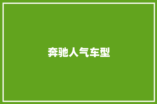 奔驰人气车型