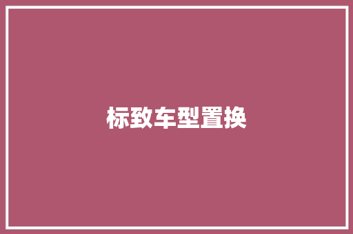 标致车型置换