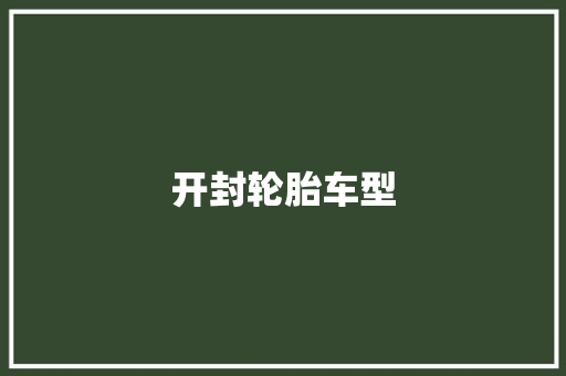 开封轮胎车型 底盘配件