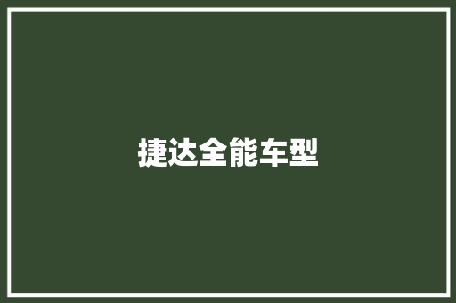 捷达全能车型