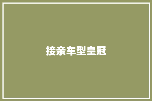 接亲车型皇冠