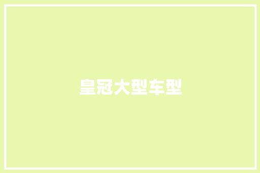 皇冠大型车型